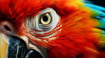 un cerca arriba de un pájaro ai generado foto