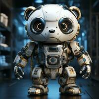 3d robot panda foto