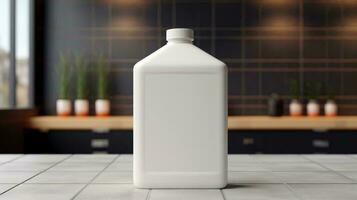 a white bottle of milk AI Generated photo