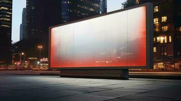 a large billboard on a street AI Generated photo