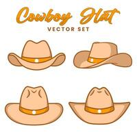 vector conjunto de salvaje vaquero sombreros. Perfecto para salvaje Oeste relacionado contenido, diseño complementos, logotipos, imprimir, pantalla impresión, y más.