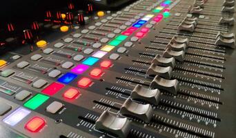 Professional music console background photo