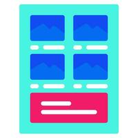Storyboard icon for web, UIUX, infographic, etc vector