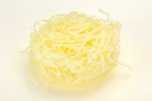 Raw rice noodle for cooking photo