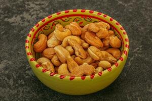 Cashew heap in the bowl photo