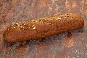 Black loaf bread photo