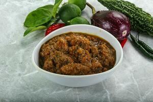 Indian vegetarian cuisine - malay kofta photo