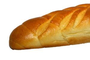 largo pan aislado en blanco foto