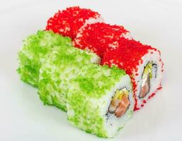 Tobiko Spicy Maki Sushi photo