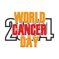 world cancer day icon vector