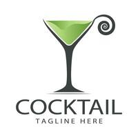 Vector Simple Logo Cocktail