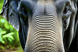 AI Generative of Elephant is under the endangered species photo