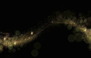 Luxury gold glitter. golden sparkle confetti. shiny glittering dust photo