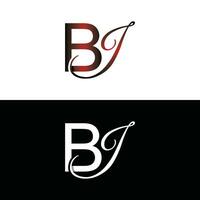 Letter BJ luxury modern monogram logo vector design, logo initial vector mark element graphic illustration design template