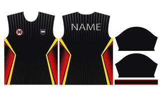 soccer jersey design for sublimation or sports jersey design vector