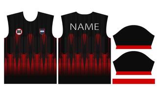 soccer jersey design for sublimation or sports jersey design vector