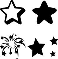 Star Silhouette Vector on white background