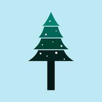 Christmas trees, pines for greeting card, invitation, banner, web. New Years and Xmas traditional symbol tree with garlands, light bulb, star. Winter holiday. Icons collection vector