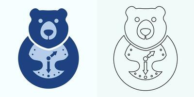 new style Analog clock flat vector icon. Symbol of time management, chronometer with hour, minute, and second arrow. Simple illustration isolated on a white background.