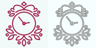 new style Analog clock flat vector icon. Symbol of time management, chronometer with hour, minute, and second arrow. Simple illustration isolated on a white background.