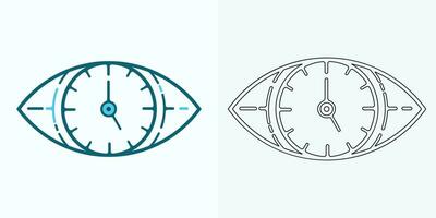 nuevo estilo término análogo reloj plano vector icono. símbolo de hora gestión, cronómetro con hora, minuto, y segundo flecha. sencillo ilustración aislado en un blanco antecedentes.