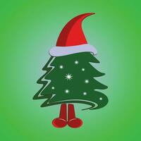 Navidad árboles, pinos para saludo tarjeta, invitación, pancarta, web. nuevo años y Navidad tradicional símbolo árbol con guirnaldas, ligero bulbo, estrella. invierno día festivo. íconos colección vector
