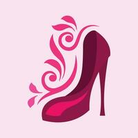 alto tacones Zapatos vector icono. lleno plano firmar para móvil concepto y web diseño. mujer zapato glifo icono. símbolo, logo ilustración. vector gráficos, con rosado alto tacones