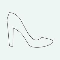 High heels shoes vector icon. filled flat sign for mobile concept and web design. Women shoe glyph icon. Symbol, logo illustration