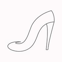 alto tacones Zapatos vector icono. lleno plano firmar para móvil concepto y web diseño. mujer zapato glifo icono. símbolo, logo ilustración