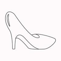 alto tacones Zapatos vector icono. lleno plano firmar para móvil concepto y web diseño. mujer zapato glifo icono. símbolo, logo ilustración