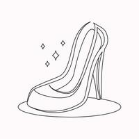 High heels shoes vector icon. filled flat sign for mobile concept and web design. Women shoe glyph icon. Symbol, logo illustration