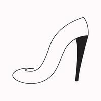 alto tacones Zapatos vector icono. lleno plano firmar para móvil concepto y web diseño. mujer zapato glifo icono. símbolo, logo ilustración