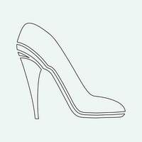 alto tacones Zapatos vector icono. lleno plano firmar para móvil concepto y web diseño. mujer zapato glifo icono. símbolo, logo ilustración