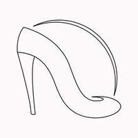 High heels shoes vector icon. filled flat sign for mobile concept and web design. Women shoe glyph icon. Symbol, logo illustration