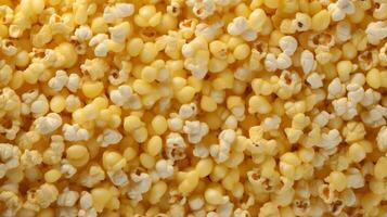 Popcorn seamless pattern background wallpaper, ai generated photo