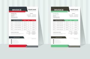 Clean Invoice Design Template Here vector