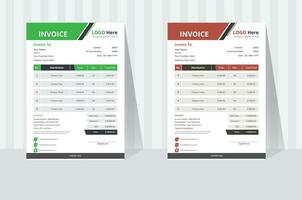 Creative Invoice Design Template Here vector