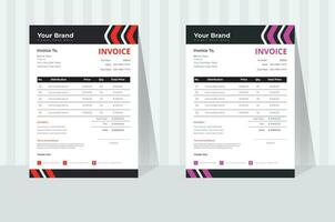 Modern Invoice Design Template Here vector