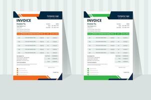 Creative Invoice Design Template Here vector