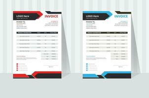 Professional Invoice Template Here vector