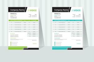 Professional Invoice Design Template Here vector