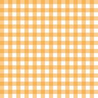 Checked seamless pattern orange vector