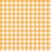 Checked seamless pattern orange vector