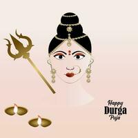 Durga Puja Background Design vector