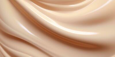 Generative AI, nude beige color background, flowing cream liquid photo