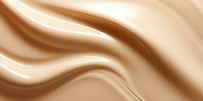 Generative AI, nude beige color background, flowing cream liquid photo