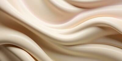 Generative AI, nude beige color background, flowing cream liquid photo