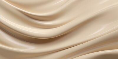 Generative AI, nude beige color background, flowing cream liquid photo