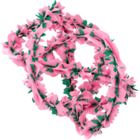 abstract roze en groen knoop png