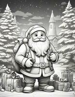 graphics coloring book for christmas pages photo